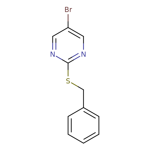 Brc1cnc(nc1)SCc1ccccc1