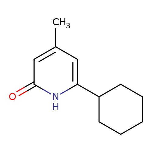 Cc1cc([nH]c(=O)c1)C1CCCCC1