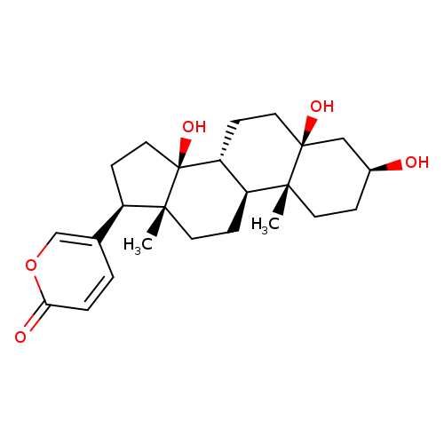 O[C@H]1CC[C@]2([C@](C1)(O)CC[C@@H]1[C@@H]2CC[C@]2([C@]1(O)CC[C@@H]2c1ccc(=O)oc1)C)C
