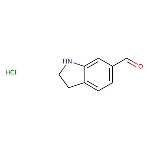 O=Cc1ccc2c(c1)NCC2.Cl