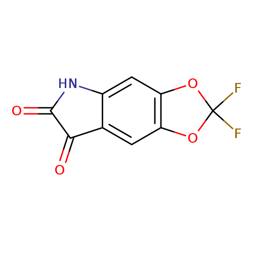 O=C1C(=O)Nc2c1cc1OC(Oc1c2)(F)F