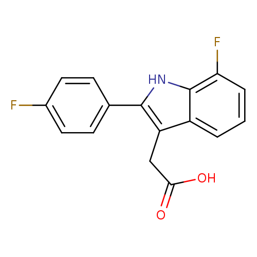 OC(=O)Cc1c([nH]c2c1cccc2F)c1ccc(cc1)F
