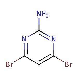 Brc1cc(Br)nc(n1)N