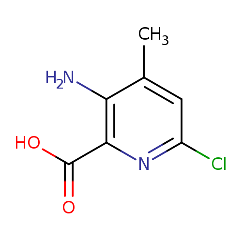 Clc1cc(C)c(c(n1)C(=O)O)N