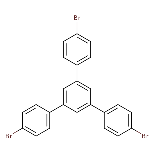 Brc1ccc(cc1)c1cc(cc(c1)c1ccc(cc1)Br)c1ccc(cc1)Br