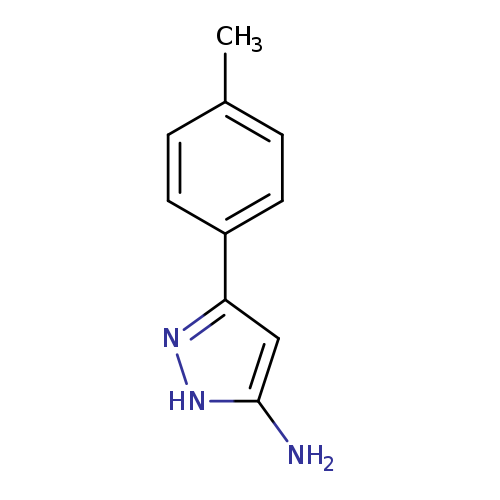 Cc1ccc(cc1)c1n[nH]c(c1)N