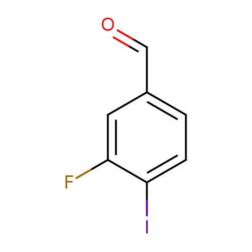 O=Cc1ccc(c(c1)F)I