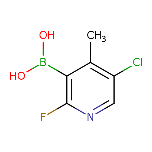 OB(c1c(F)ncc(c1C)Cl)O
