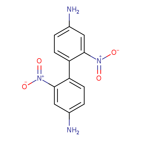 Nc1ccc(c(c1)[N+](=O)[O-])c1ccc(cc1[N+](=O)[O-])N