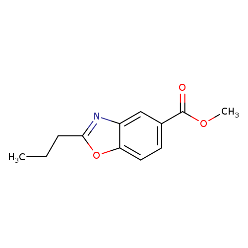 CCCc1oc2c(n1)cc(cc2)C(=O)OC