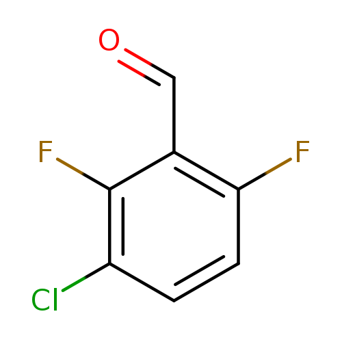 O=Cc1c(F)ccc(c1F)Cl