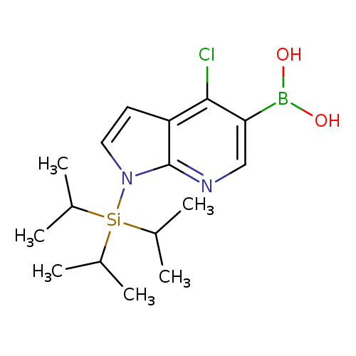 OB(c1cnc2c(c1Cl)ccn2[Si](C(C)C)(C(C)C)C(C)C)O