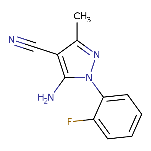 N#Cc1c(C)nn(c1N)c1ccccc1F