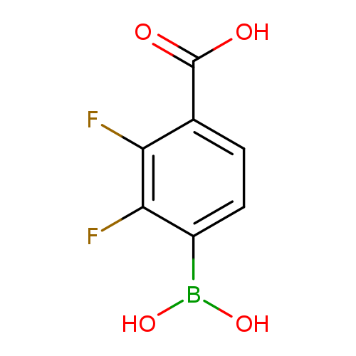 OB(c1ccc(c(c1F)F)C(=O)O)O