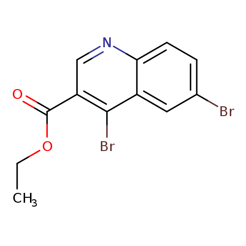 CCOC(=O)c1cnc2c(c1Br)cc(cc2)Br