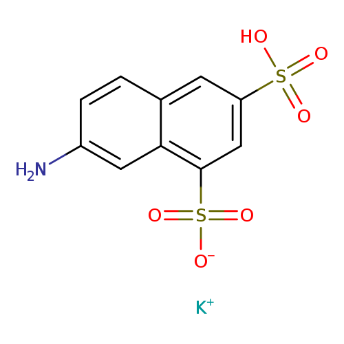 Nc1ccc2c(c1)c(cc(c2)S(=O)(=O)O)S(=O)(=O)[O-].[K+]