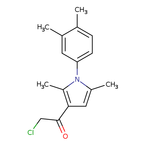 ClCC(=O)c1cc(n(c1C)c1ccc(c(c1)C)C)C