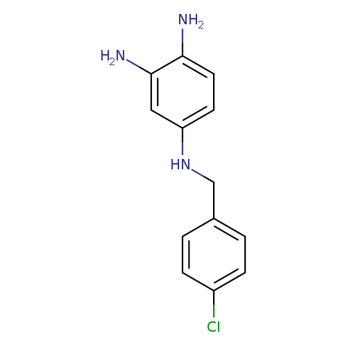 Clc1ccc(cc1)CNc1ccc(c(c1)N)N