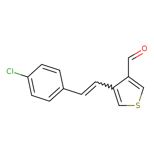 O=Cc1cscc1C=Cc1ccc(cc1)Cl