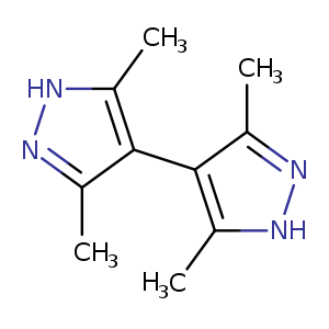 Cc1[nH]nc(c1c1c(C)n[nH]c1C)C