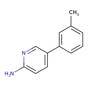 Cc1cccc(c1)c1ccc(nc1)N