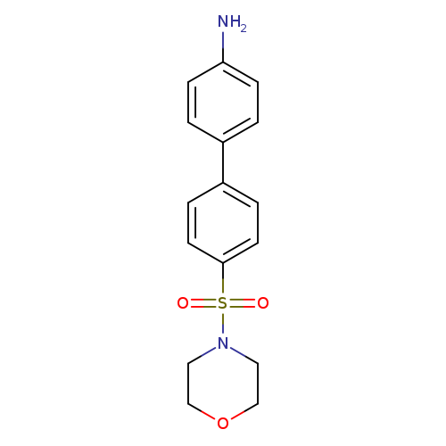 Nc1ccc(cc1)c1ccc(cc1)S(=O)(=O)N1CCOCC1