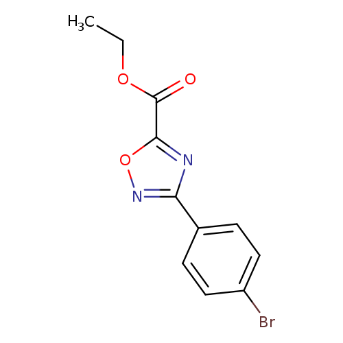 CCOC(=O)c1onc(n1)c1ccc(cc1)Br