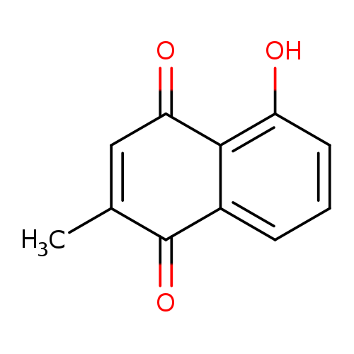 CC1=CC(=O)c2c(C1=O)cccc2O