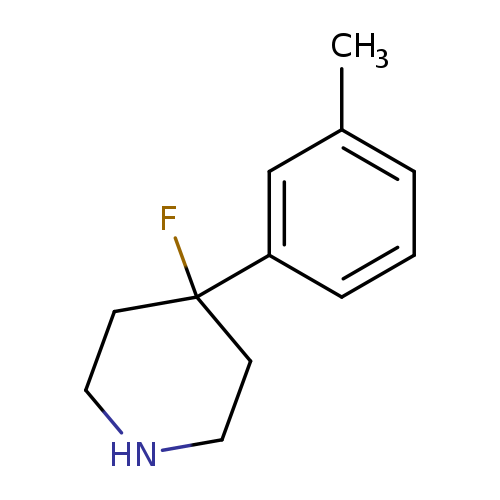 Cc1cccc(c1)C1(F)CCNCC1