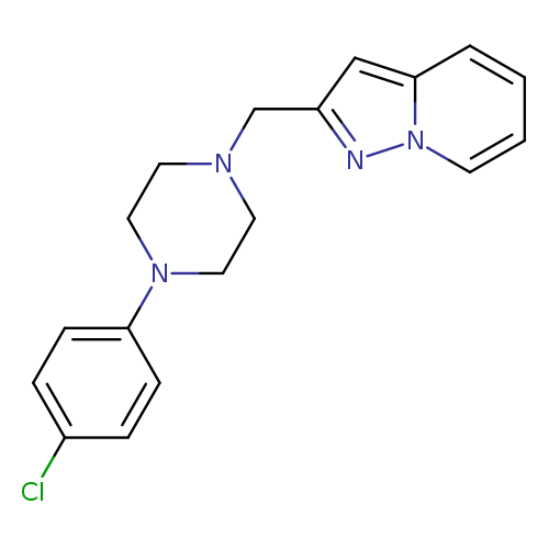 Clc1ccc(cc1)N1CCN(CC1)Cc1cc2n(n1)cccc2