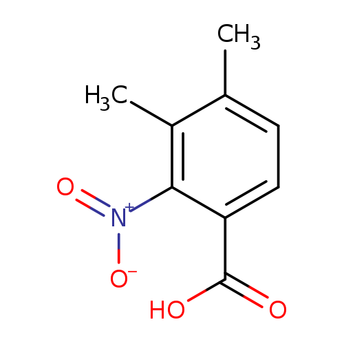 [O-][N+](=O)c1c(ccc(c1C)C)C(=O)O