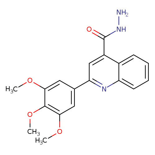 NNC(=O)c1cc(nc2c1cccc2)c1cc(OC)c(c(c1)OC)OC