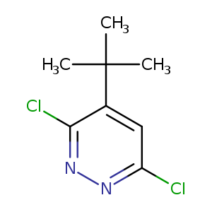 Clc1nnc(c(c1)C(C)(C)C)Cl