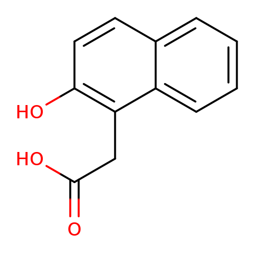 OC(=O)Cc1c(O)ccc2c1cccc2