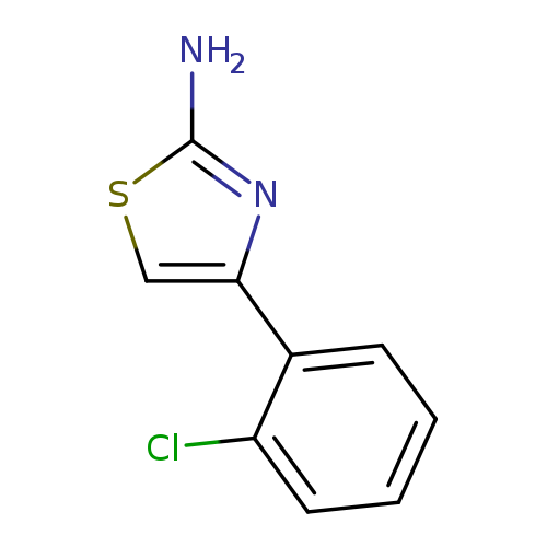 Nc1scc(n1)c1ccccc1Cl