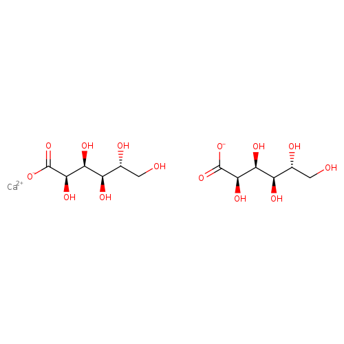 OC[C@H]([C@H]([C@@H]([C@H](C(=O)[O-])O)O)O)O.OC[C@H]([C@H]([C@@H]([C@H](C(=O)[O-])O)O)O)O.[Ca+2]