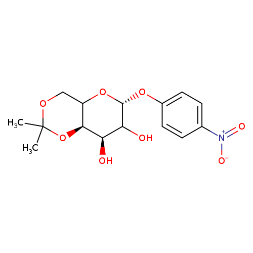 OC1[C@H](OC2[C@@H]([C@@H]1O)OC(OC2)(C)C)Oc1ccc(cc1)[N+](=O)[O-]