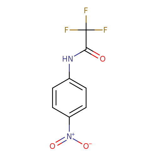 O=C(C(F)(F)F)Nc1ccc(cc1)[N+](=O)[O-]