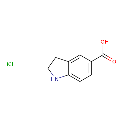 OC(=O)c1ccc2c(c1)CCN2.Cl