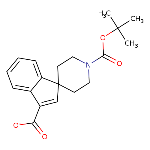 O=C(N1CCC2(CC1)C=C(c1c2cccc1)C(=O)[O-])OC(C)(C)C
