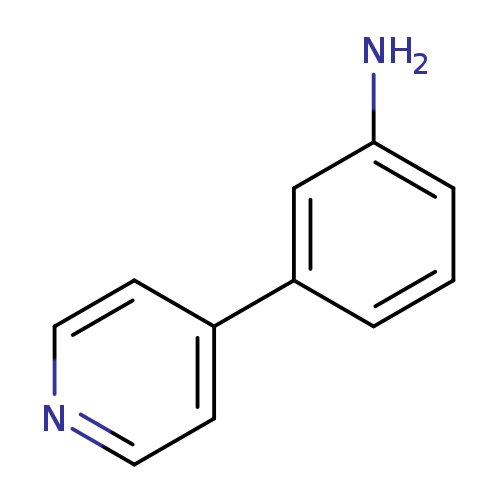 Nc1cccc(c1)c1ccncc1