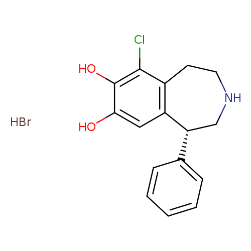 Oc1c(O)cc2c(c1Cl)CCNC[C@@H]2c1ccccc1.Br