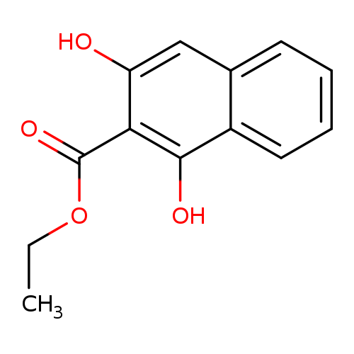 CCOC(=O)c1c(O)cc2c(c1O)cccc2