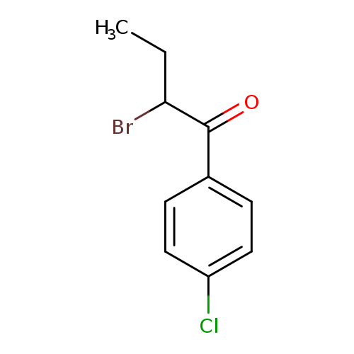 CCC(C(=O)c1ccc(cc1)Cl)Br