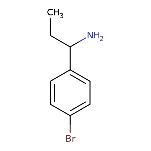 CCC(c1ccc(cc1)Br)N