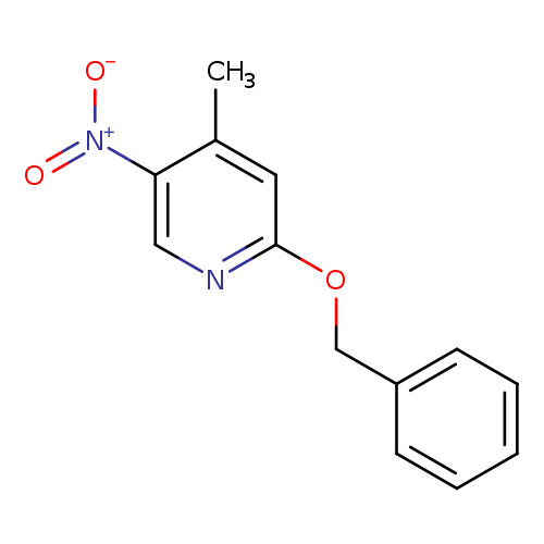 [O-][N+](=O)c1cnc(cc1C)OCc1ccccc1