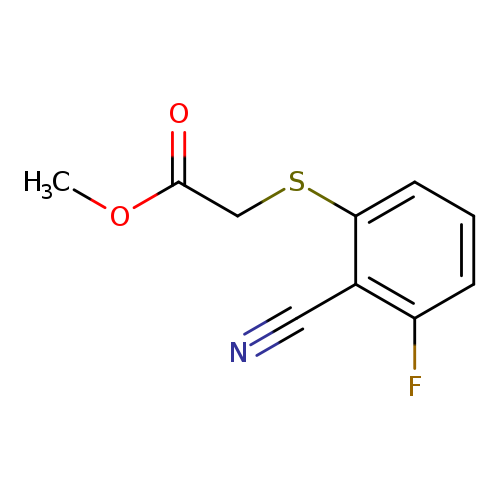 COC(=O)CSc1cccc(c1C#N)F