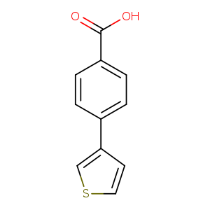 OC(=O)c1ccc(cc1)c1cscc1
