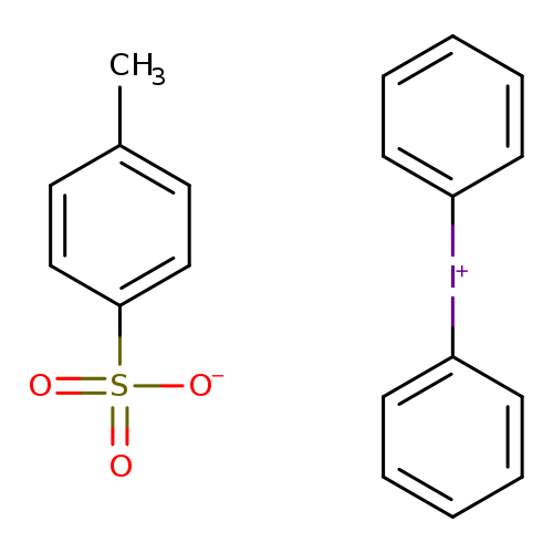 c1ccc(cc1)[I+]c1ccccc1.Cc1ccc(cc1)S(=O)(=O)[O-]