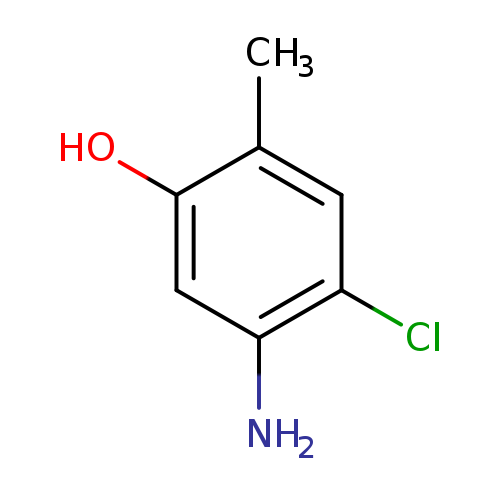 Oc1cc(N)c(cc1C)Cl